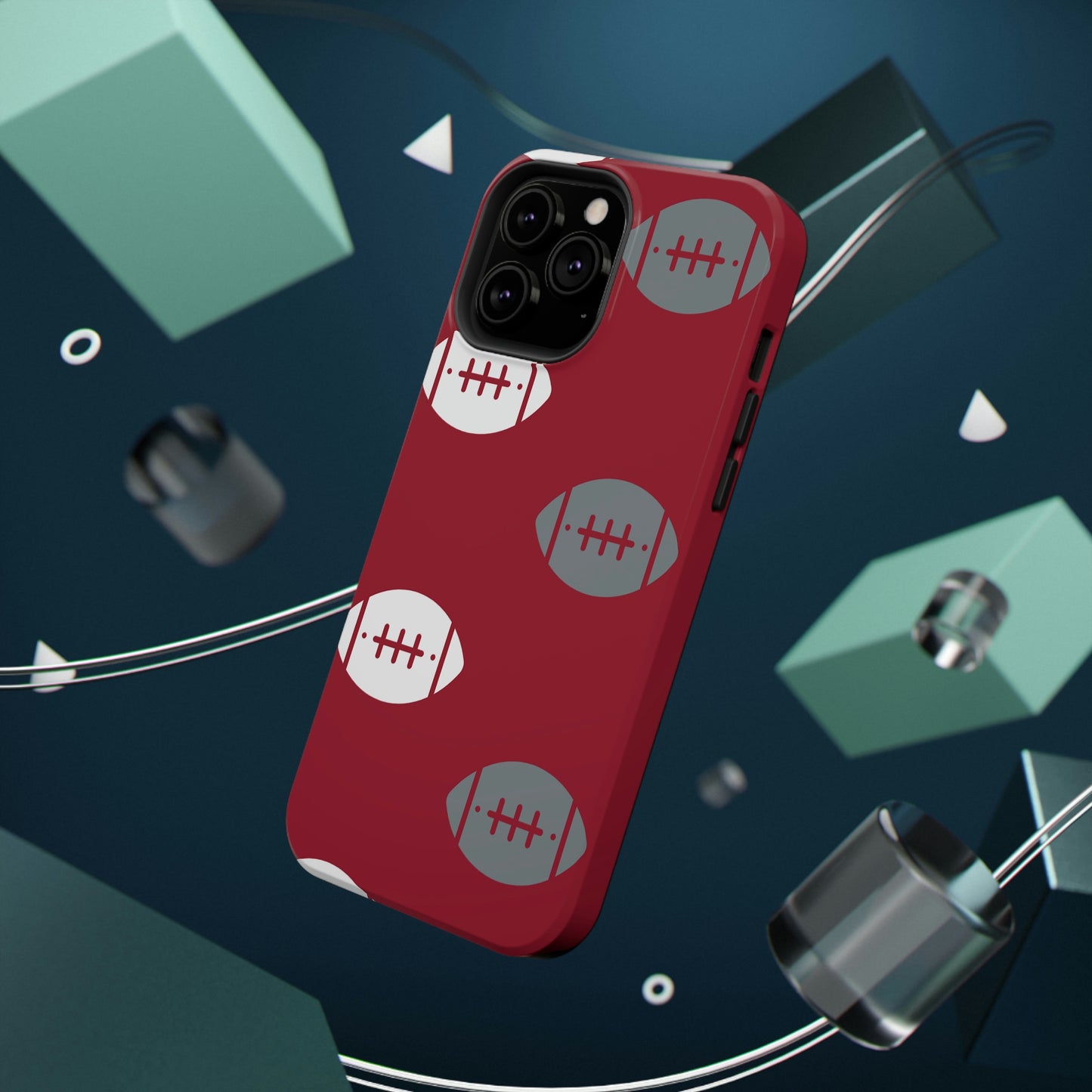 Football Print Impact-Resistant Cases