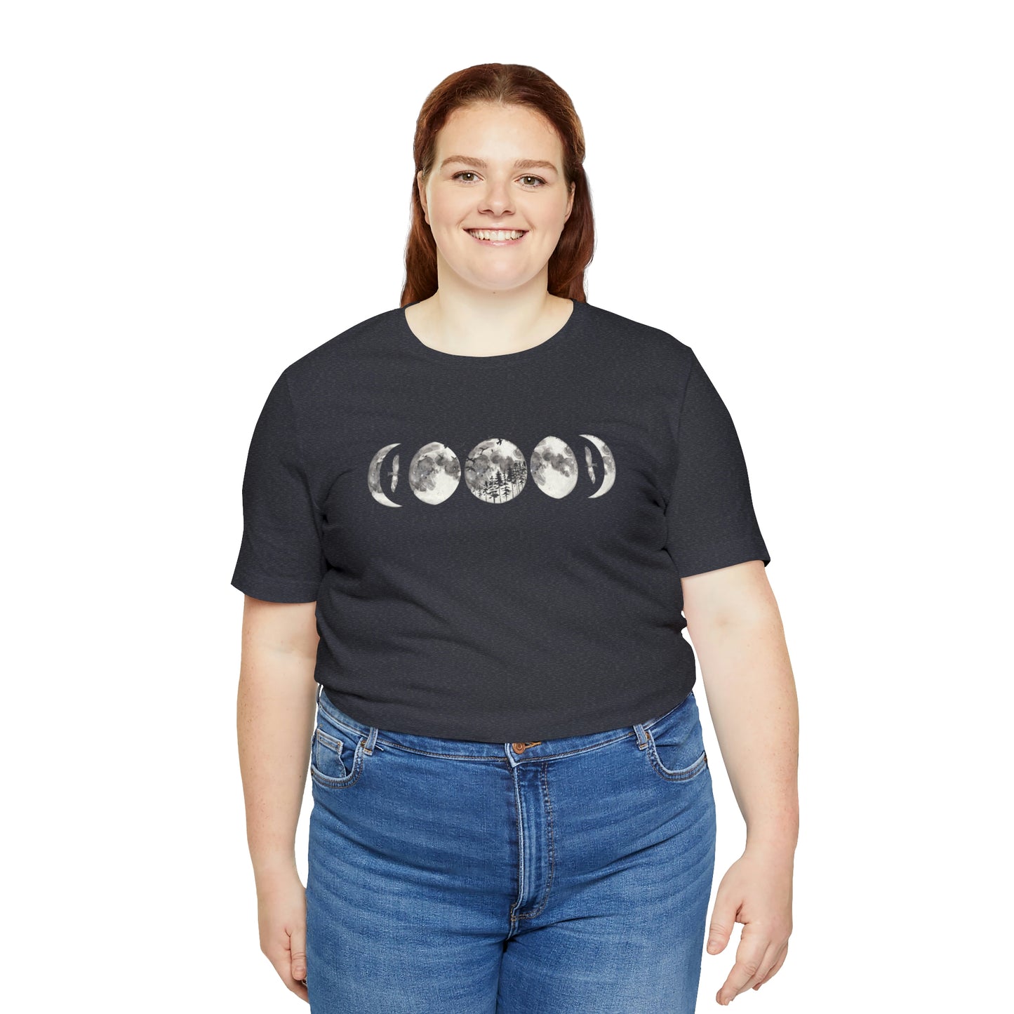 Moon Phases Print, Jersey Short Sleeve Tee
