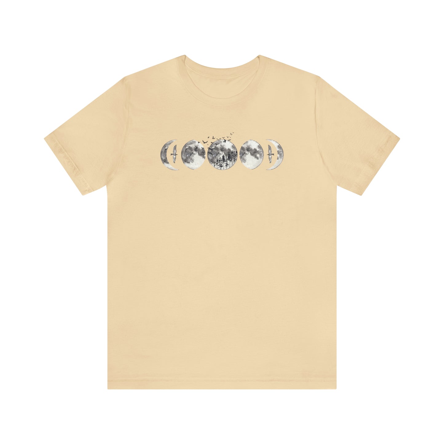 Moon Phases Print, Jersey Short Sleeve Tee