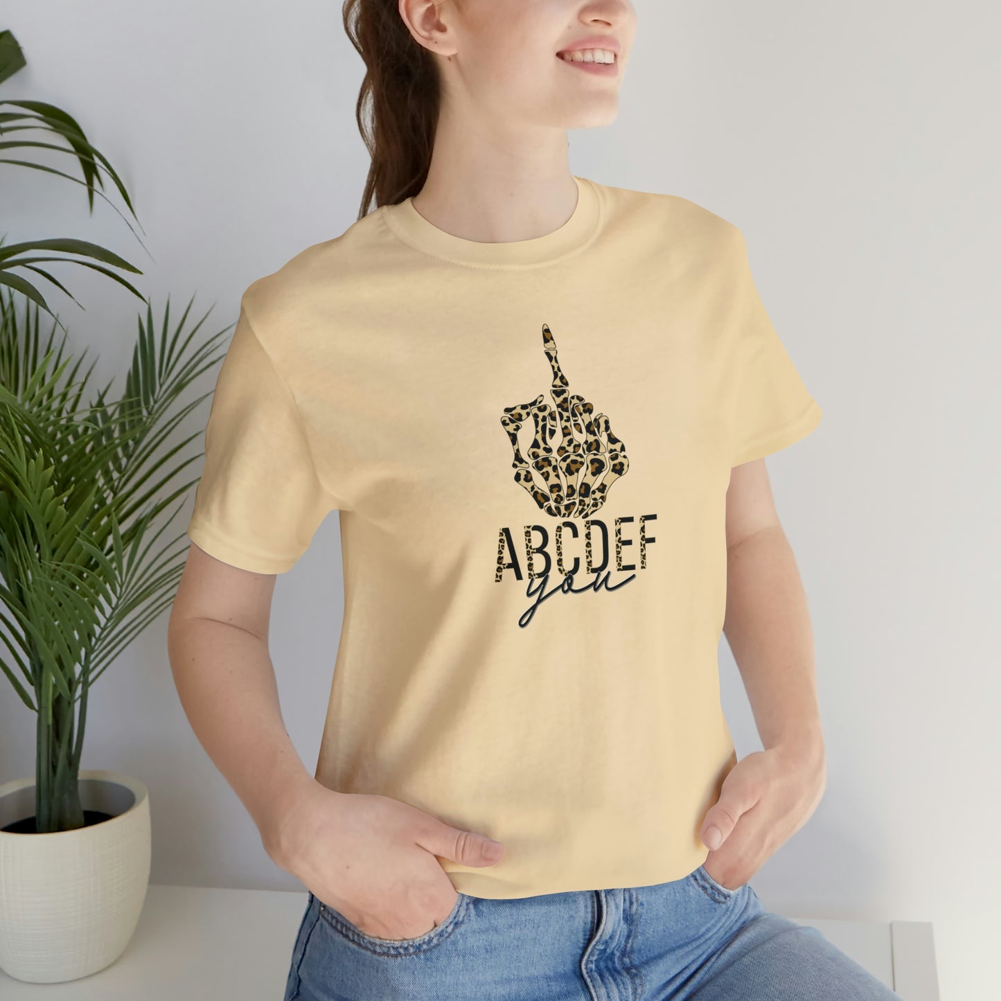 ABCDEF You Print, Jersey Short Sleeve Tee