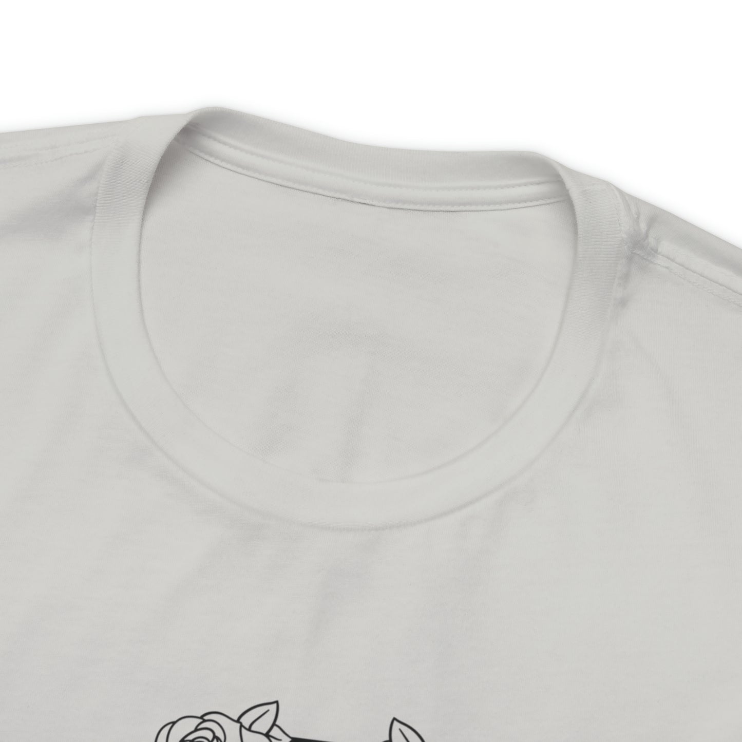 Love Me Like My Demons Do Print Jersey Short Sleeve Tee