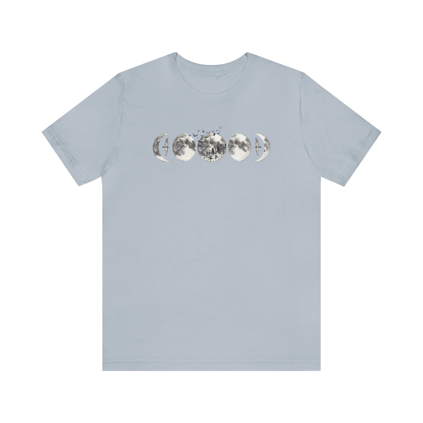Moon Phases Print, Jersey Short Sleeve Tee