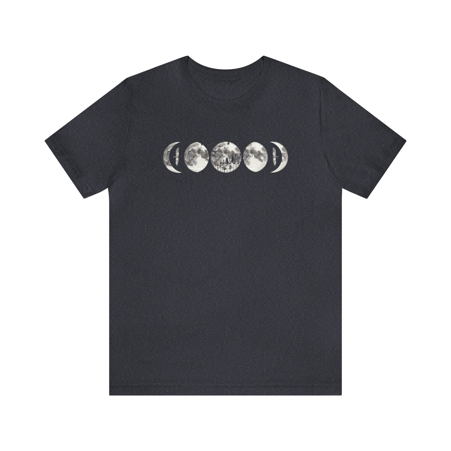 Moon Phases Print, Jersey Short Sleeve Tee
