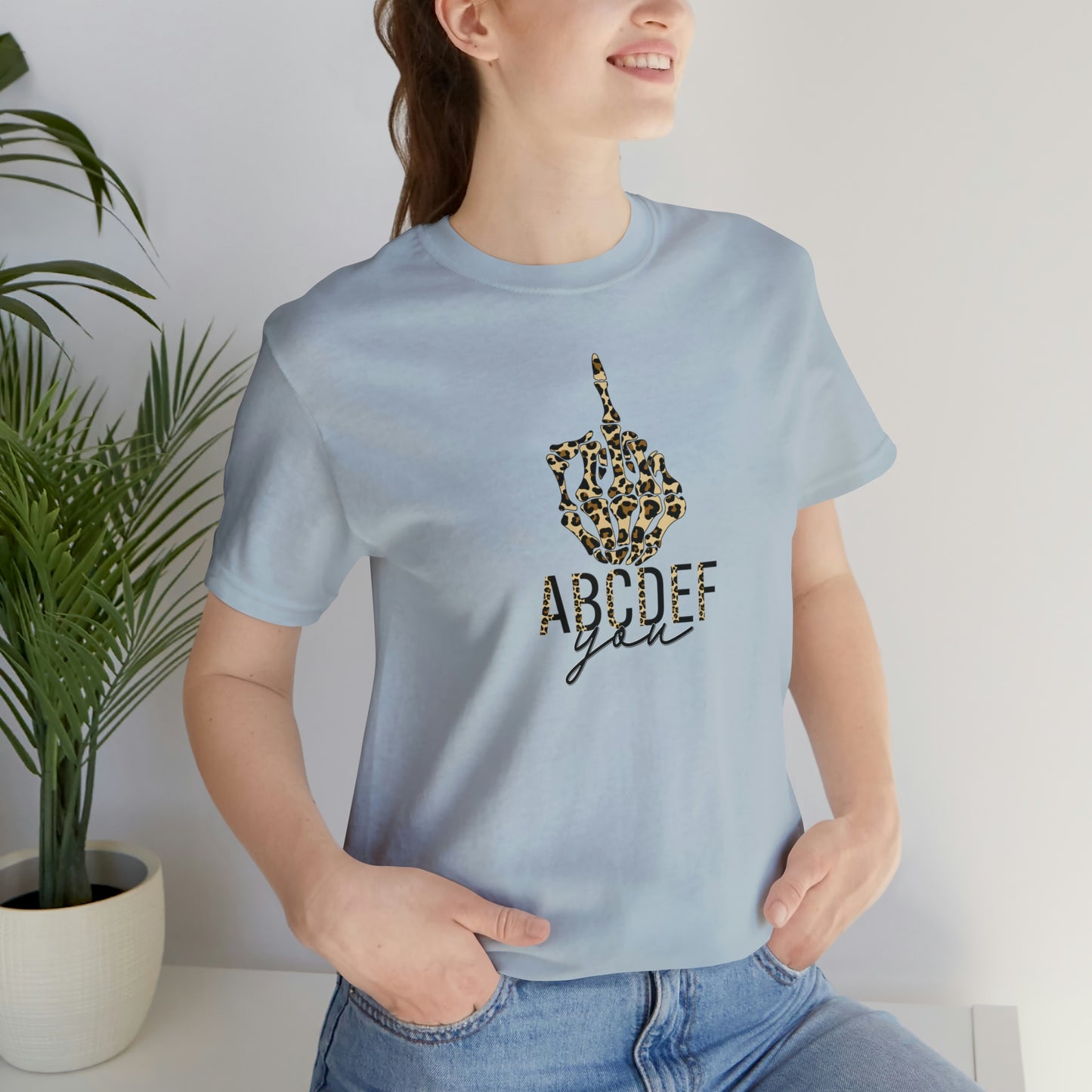 ABCDEF You Print, Jersey Short Sleeve Tee