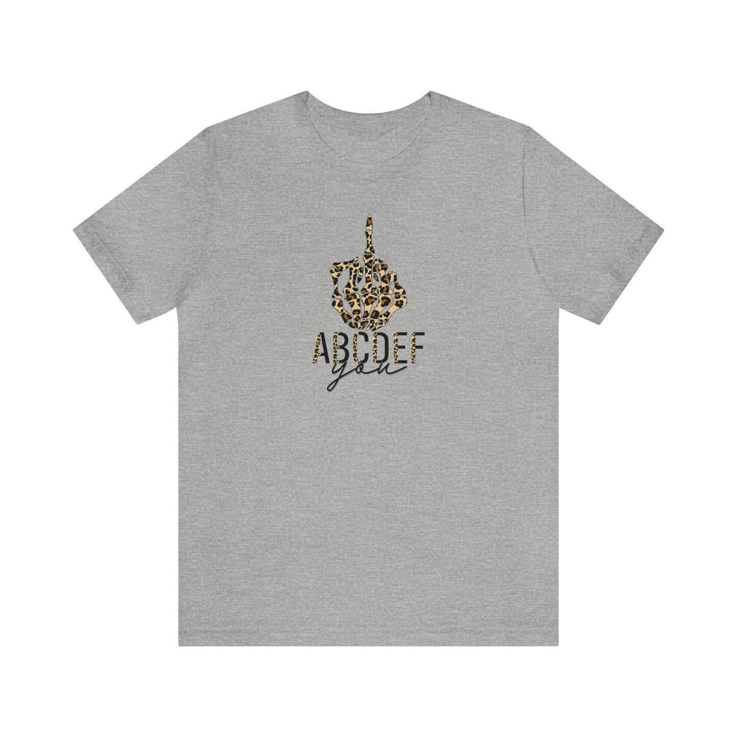 ABCDEF You Print, Jersey Short Sleeve Tee