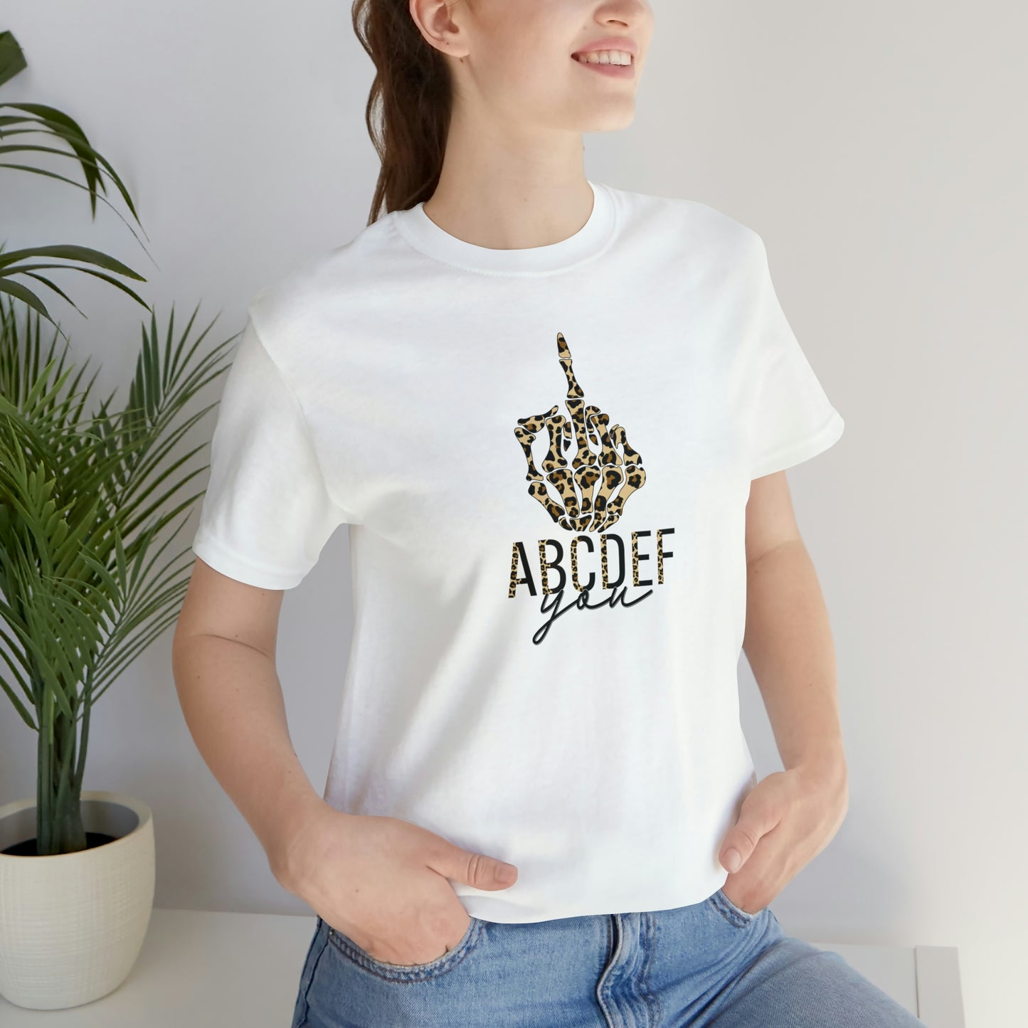 ABCDEF You Print, Jersey Short Sleeve Tee