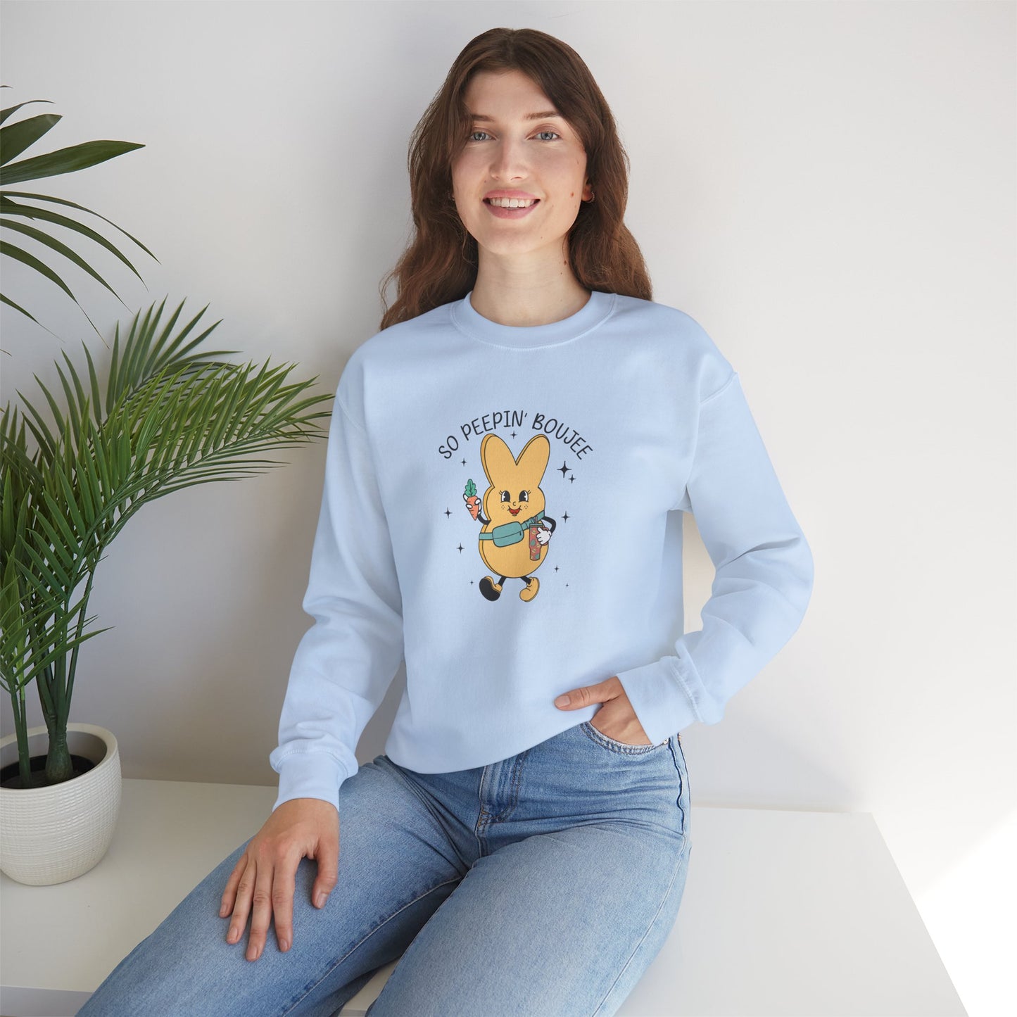 So Peein’ Boujee, Unisex Heavy Blend™ Crewneck Sweatshirt