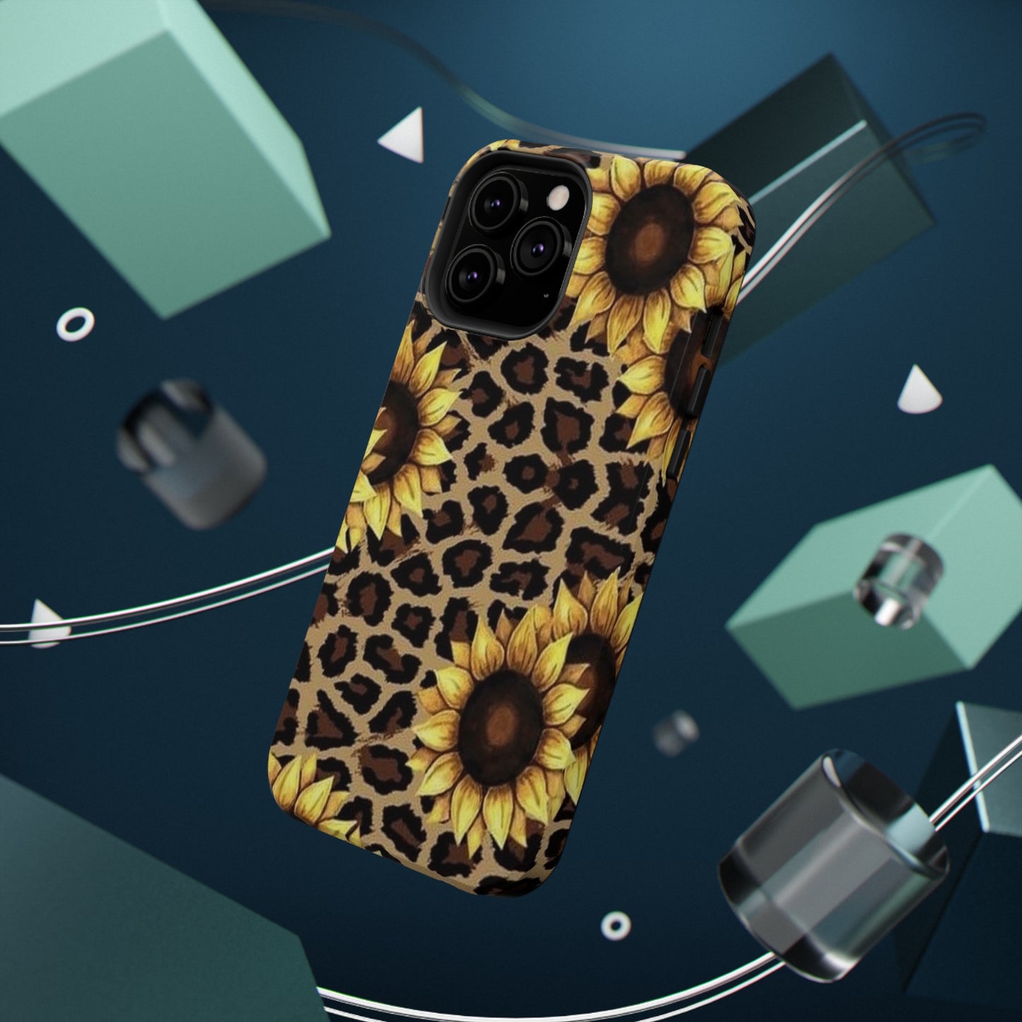 Sunflower Leopard Print Impact-Resistant Cases