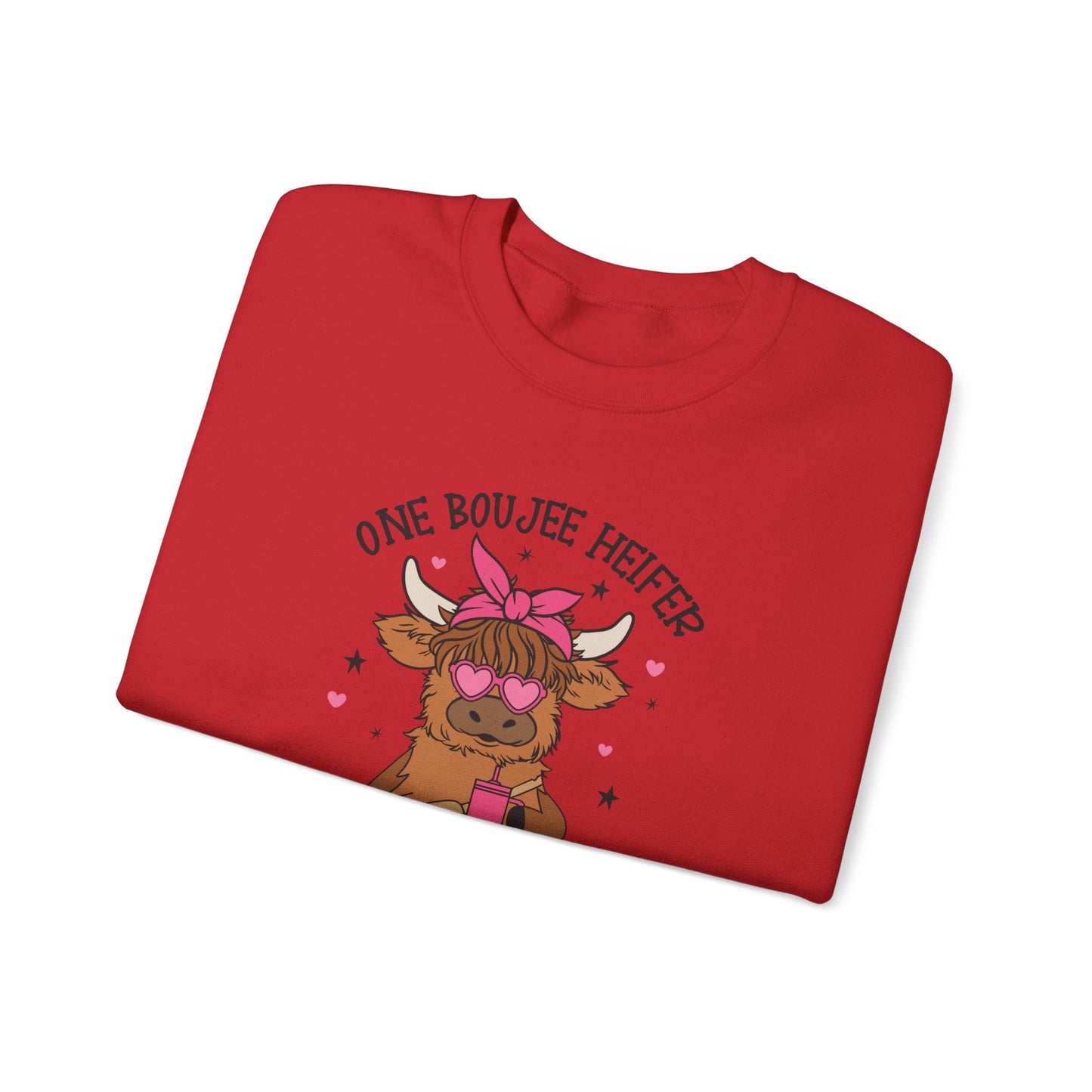 One Bougie Heifer, Unisex Heavy Blend™ Crewneck Sweatshirt