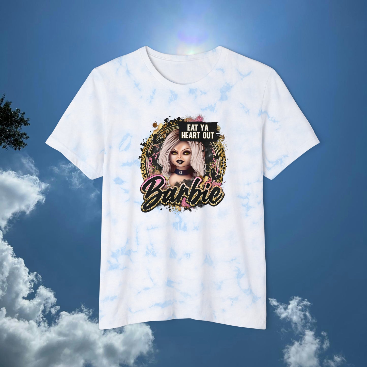 Eat Your Heart Out Barbie Unisex FWD Fashion Tie-Dyed T-Shirt