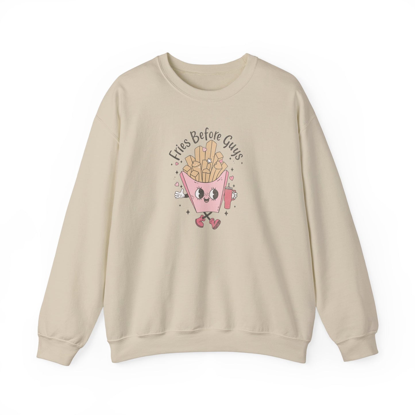 Fries Before Guys, Unisex Heavy Blend™ Crewneck Sweatshirt