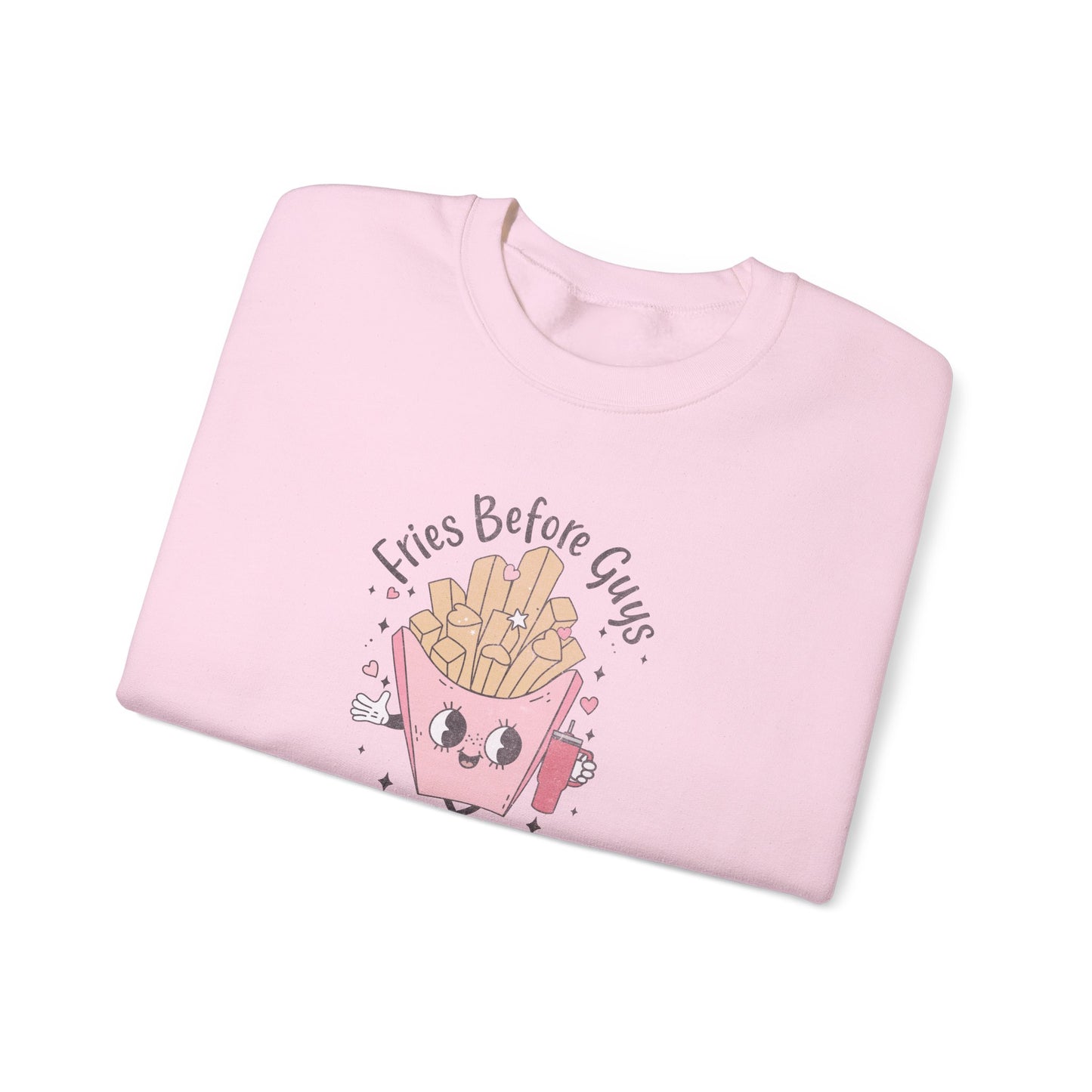 Fries Before Guys, Unisex Heavy Blend™ Crewneck Sweatshirt
