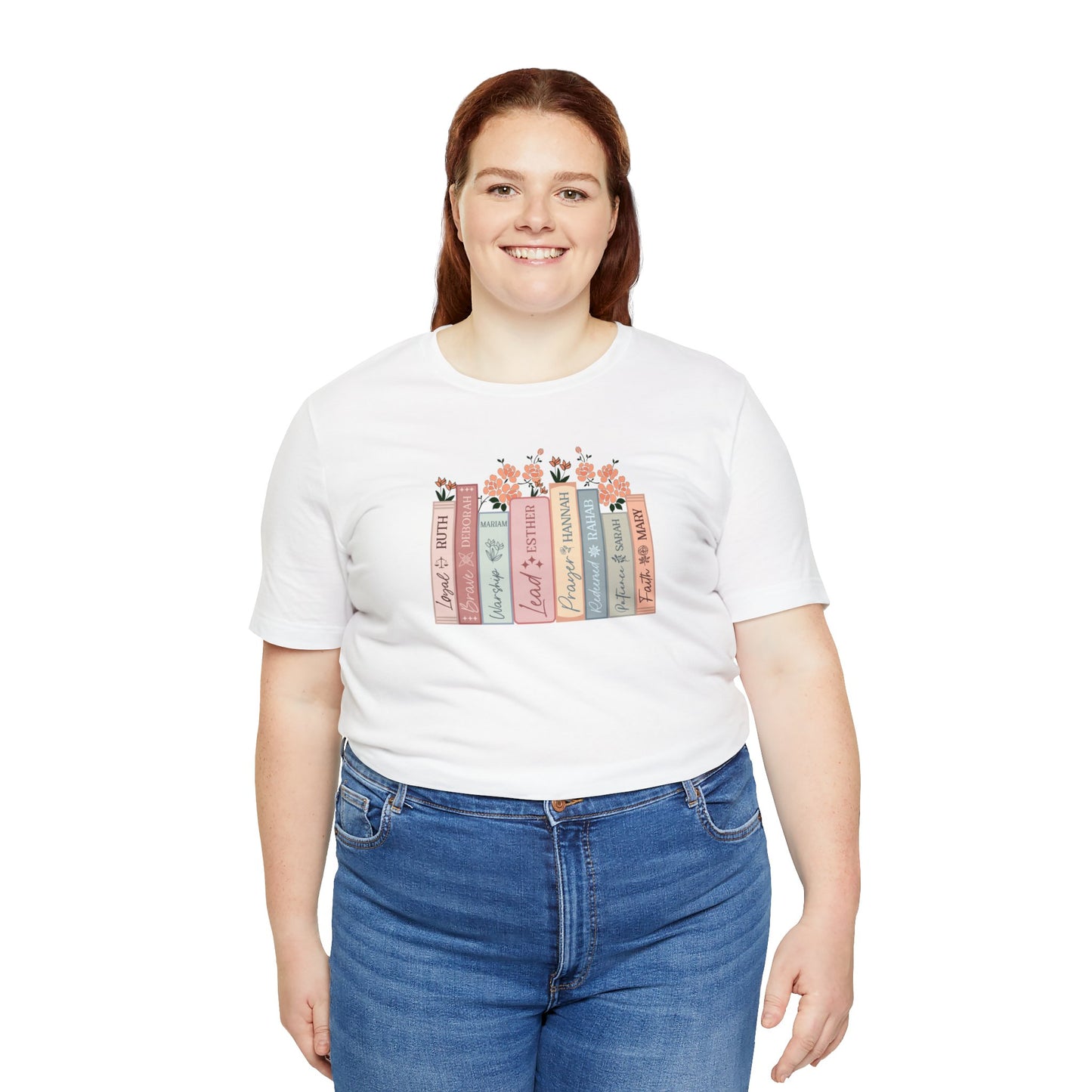 Women of the Bible Print Jersey Short Sleeve Tee