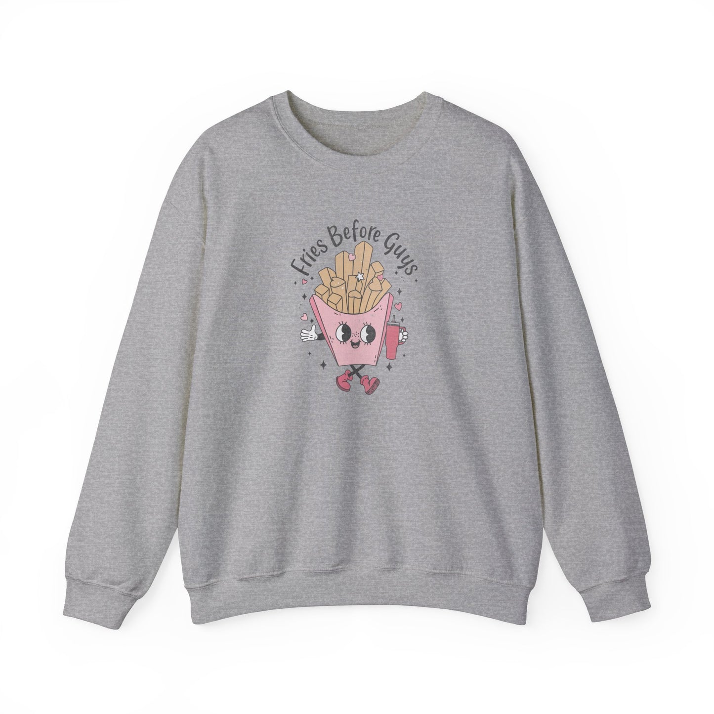 Fries Before Guys, Unisex Heavy Blend™ Crewneck Sweatshirt