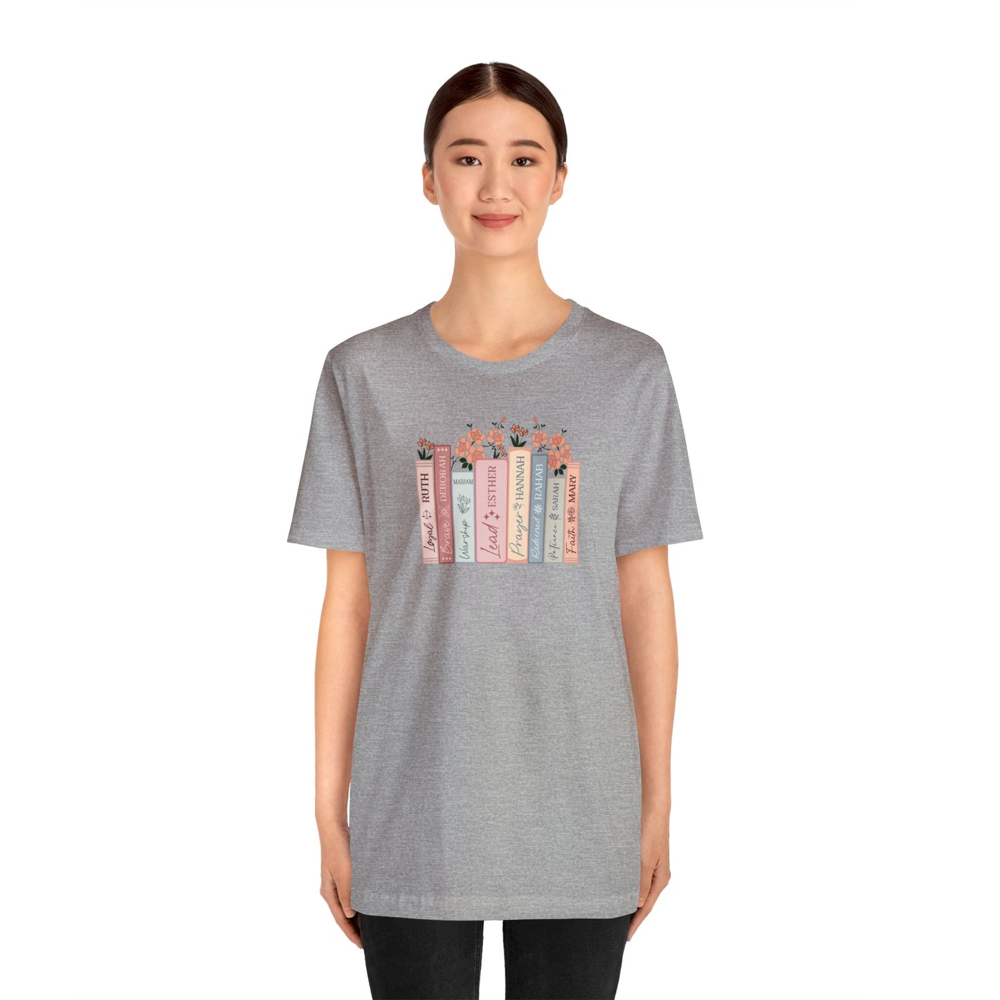 Women of the Bible Print Jersey Short Sleeve Tee