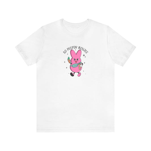 So Peepin’ Boujee Print Jersey Short Sleeve Tee