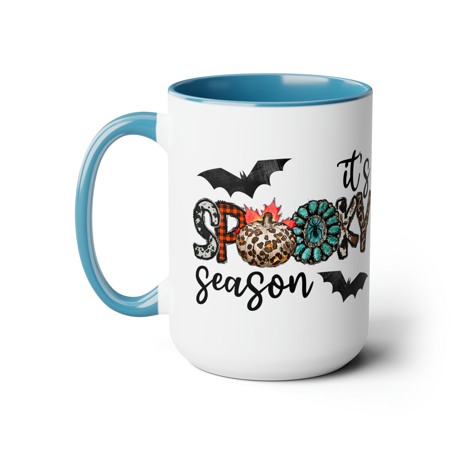 It’s Spooky Season Print, Two-Tone Coffee Mugs, 15oz