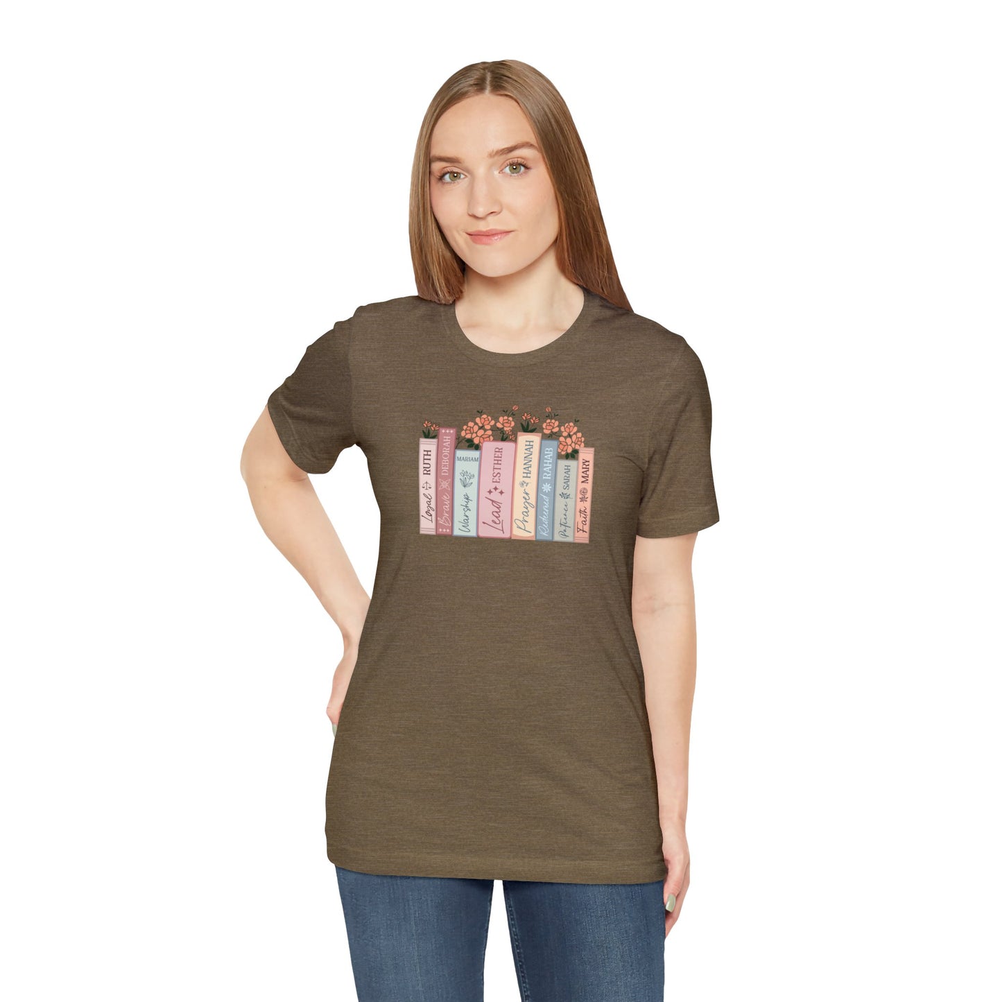 Women of the Bible Print Jersey Short Sleeve Tee