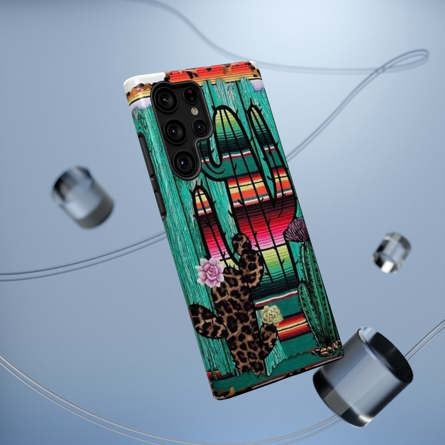 Three Cactus Print Impact-Resistant Cases