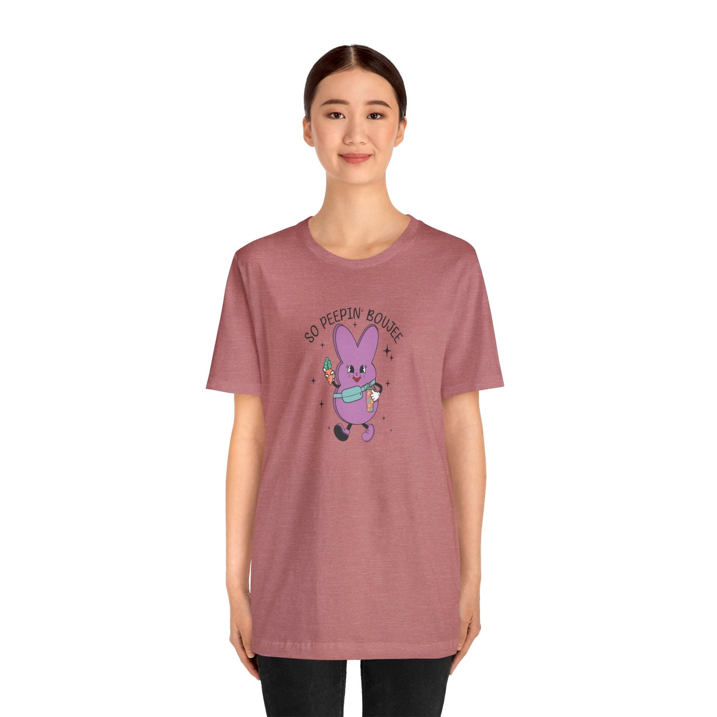 So Peepin’ Boujee Print Jersey Short Sleeve Tee
