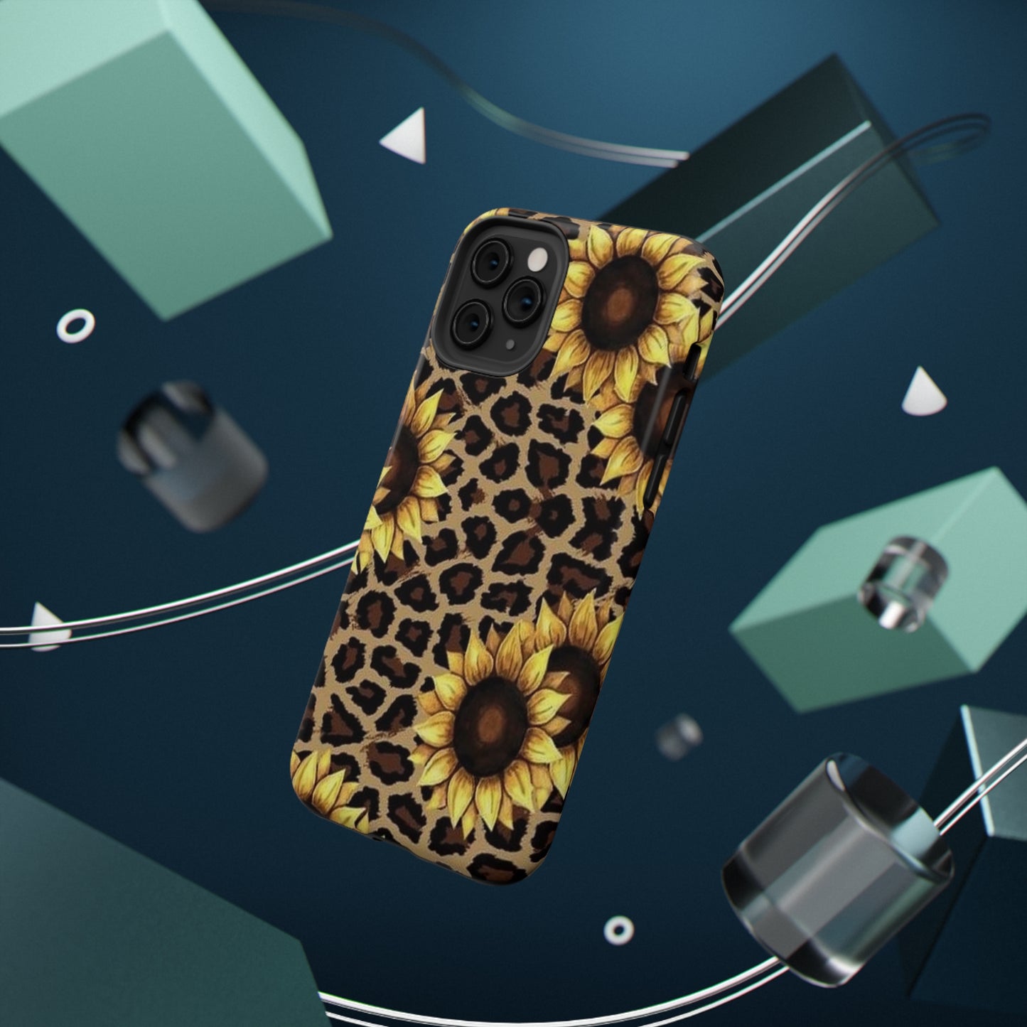 Sunflower Leopard Print Impact-Resistant Cases