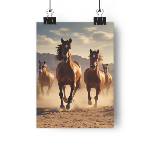 Running Mustang’s 8”x11” Art Print