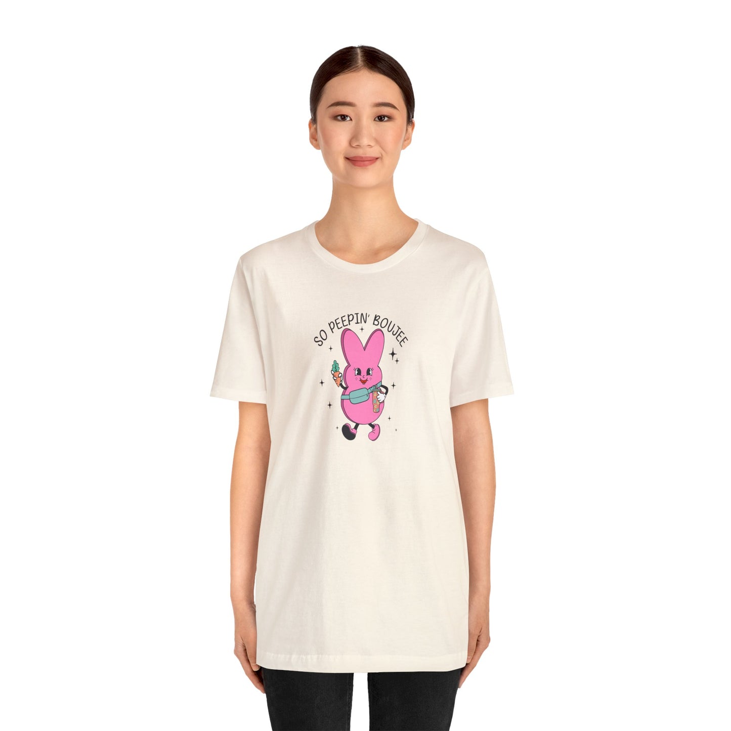So Peepin’ Boujee Print Jersey Short Sleeve Tee