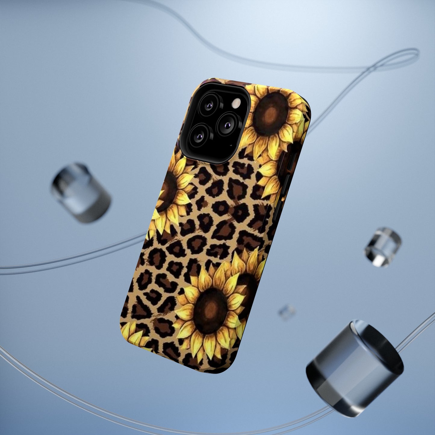 Sunflower Leopard Print Impact-Resistant Cases