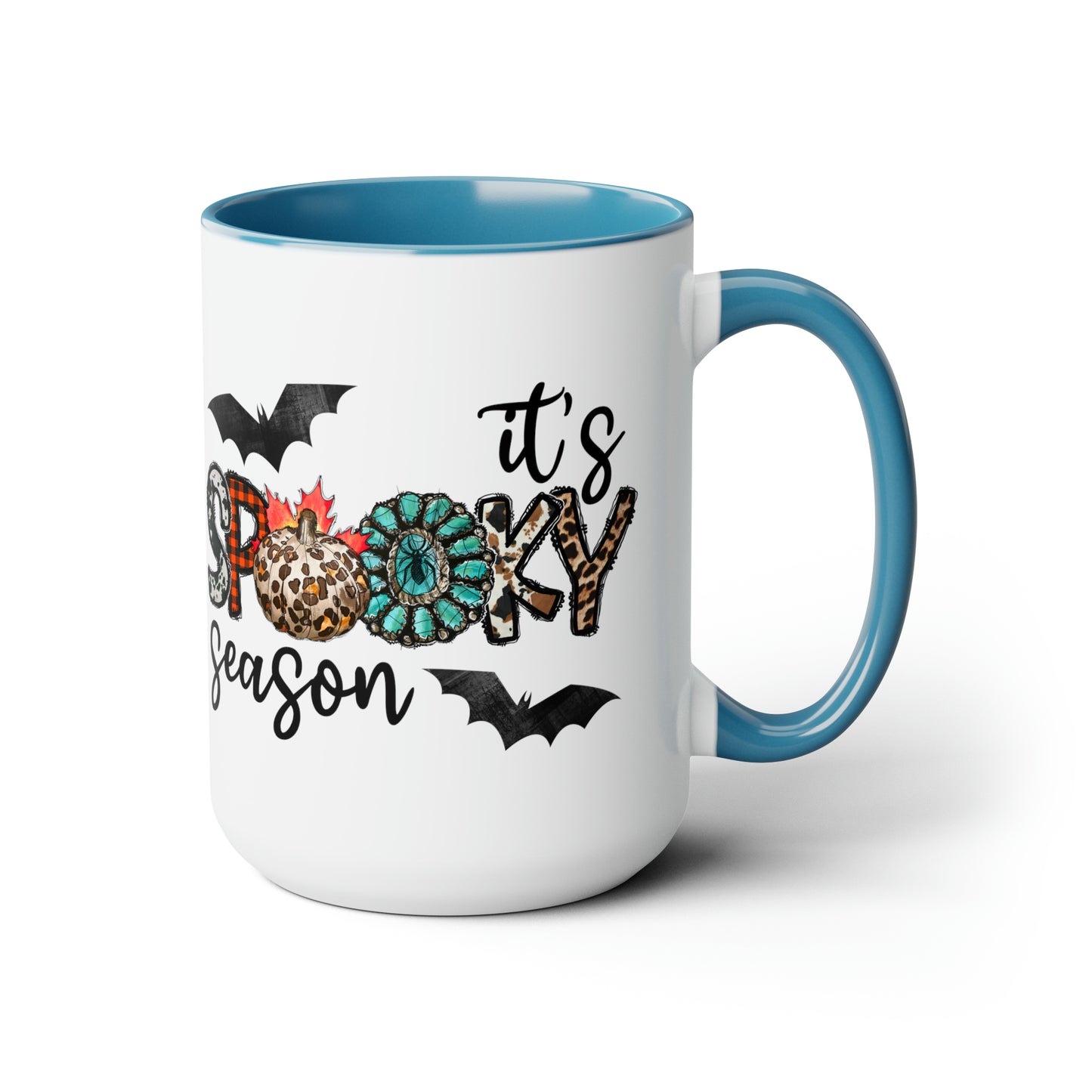 It’s Spooky Season Print, Two-Tone Coffee Mugs, 15oz