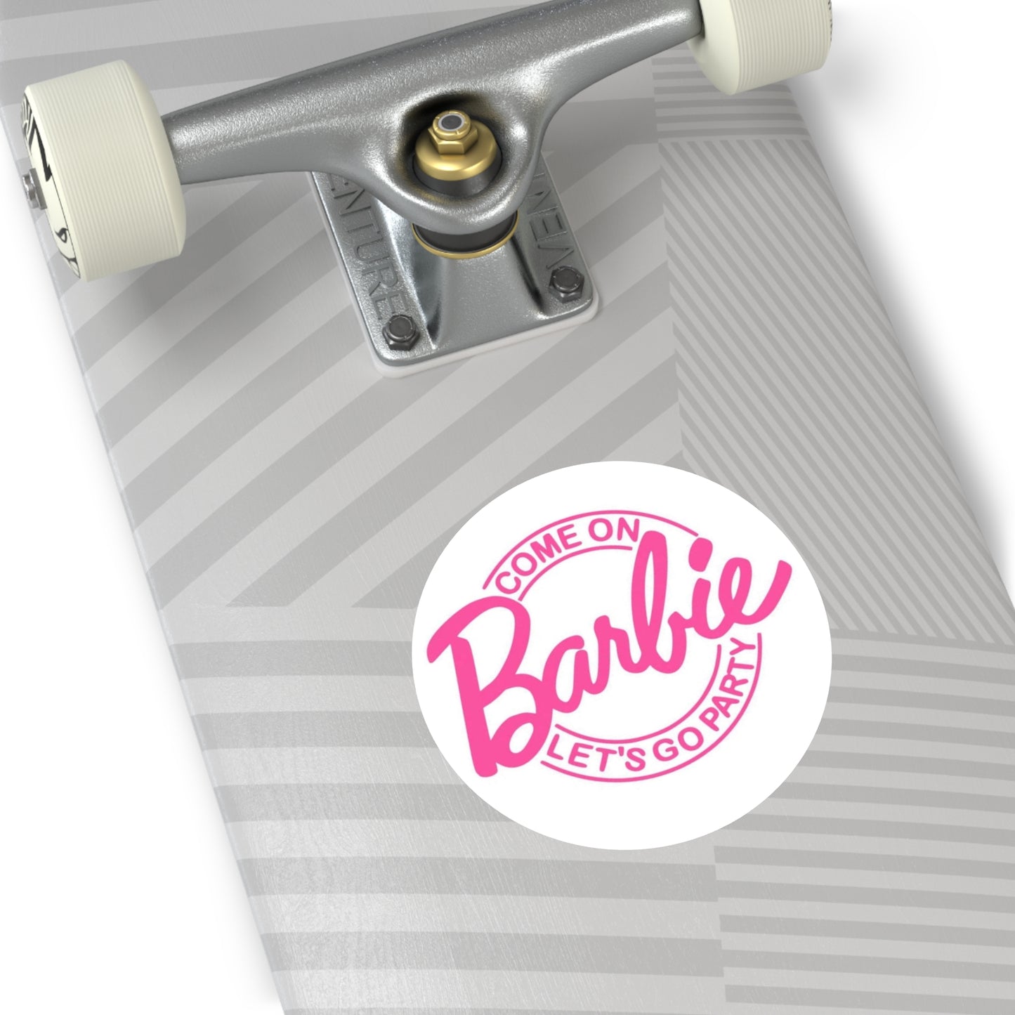 Come On Barbie, Let’s Go Party, Round Stickers, IndoorOutdoor