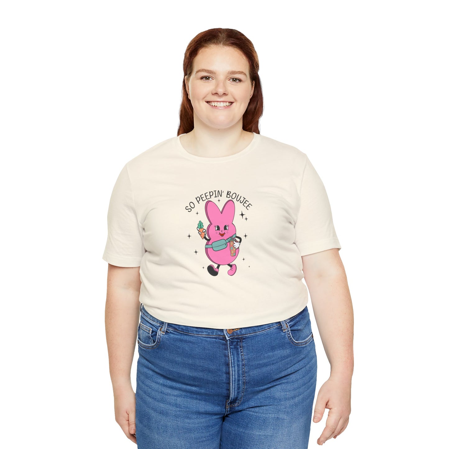 So Peepin’ Boujee Print Jersey Short Sleeve Tee