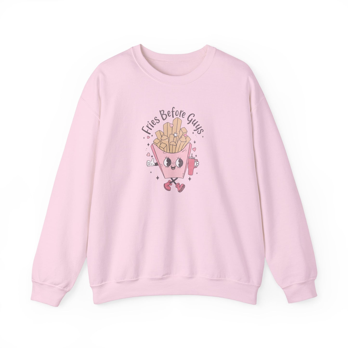 Fries Before Guys, Unisex Heavy Blend™ Crewneck Sweatshirt