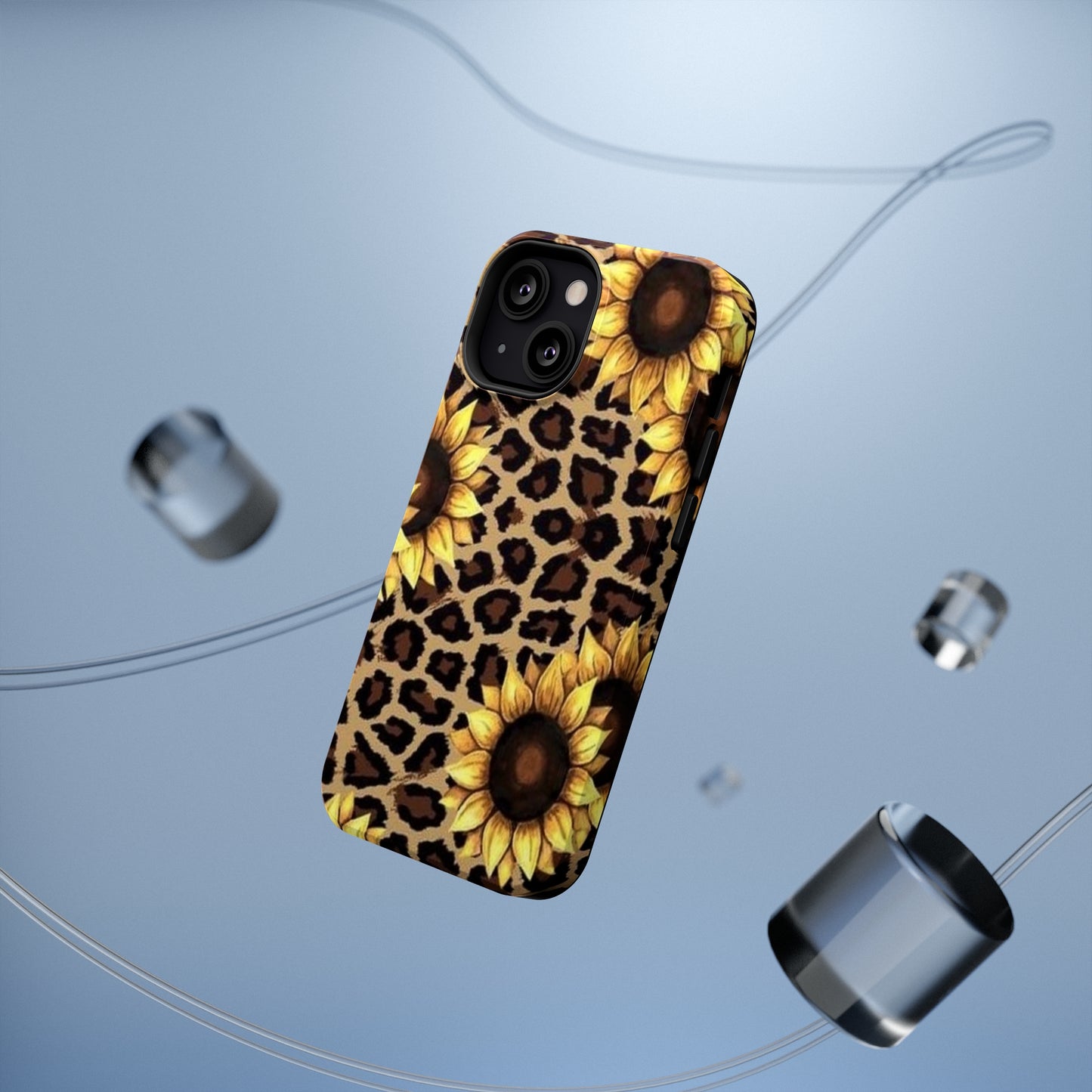 Sunflower Leopard Print Impact-Resistant Cases