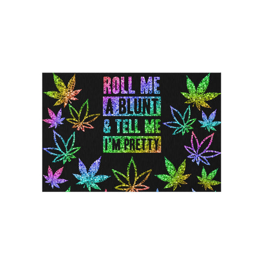Roll Me One Print Outdoor Rug