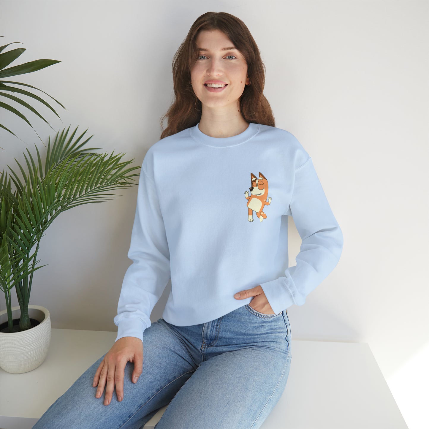 Cool Moms Club Bluey Print, Unisex Heavy Blend™ Crewneck Sweatshirt