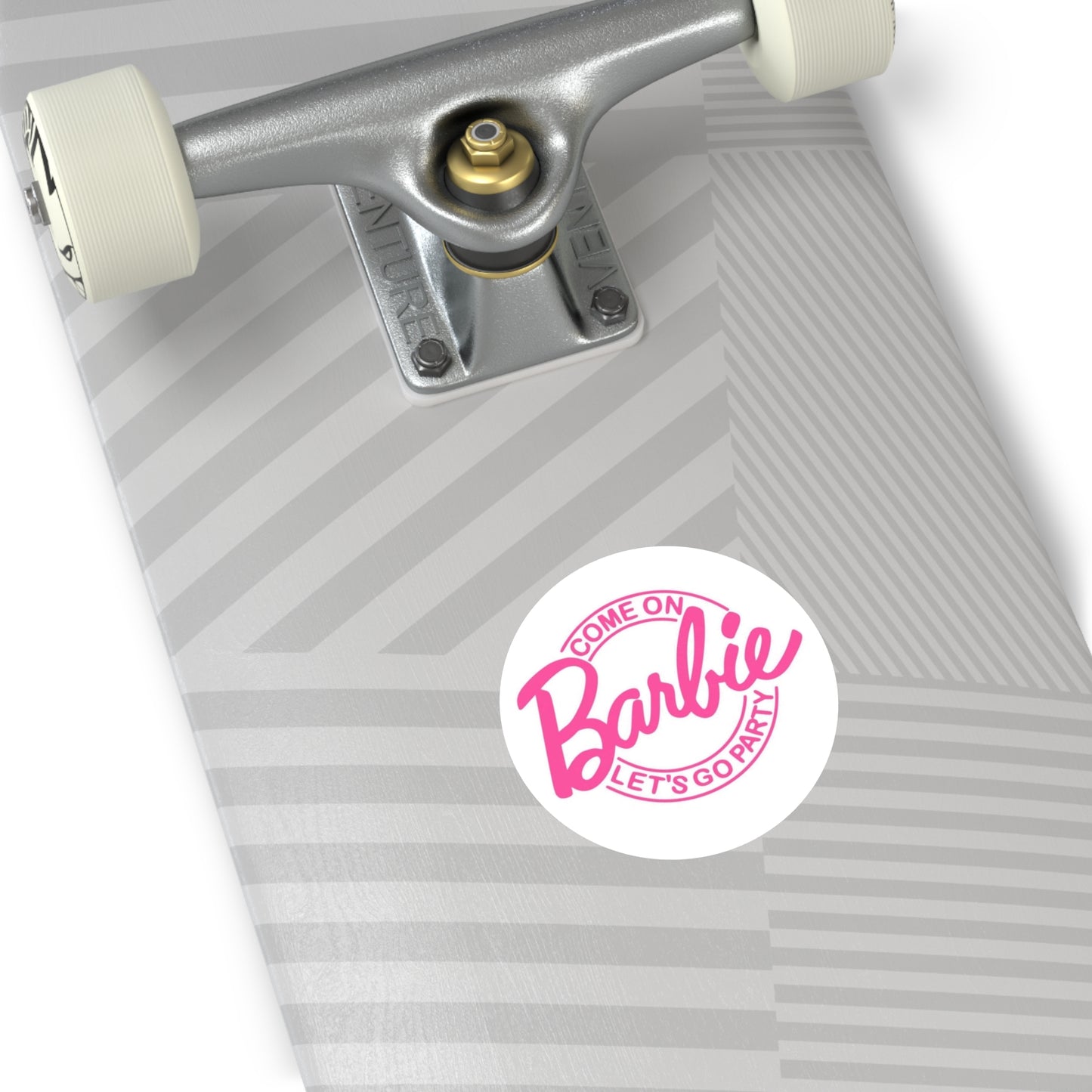 Come On Barbie, Let’s Go Party, Round Stickers, IndoorOutdoor