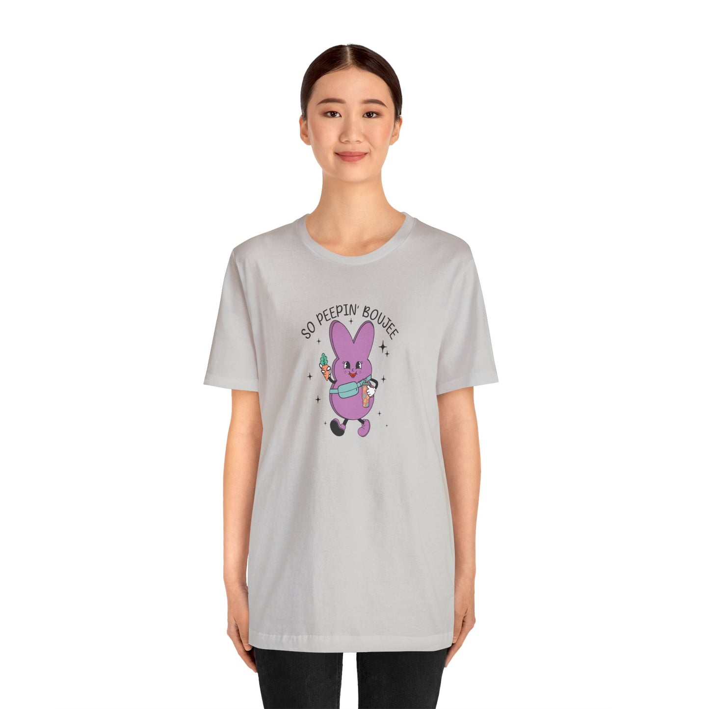 So Peepin’ Boujee Print Jersey Short Sleeve Tee