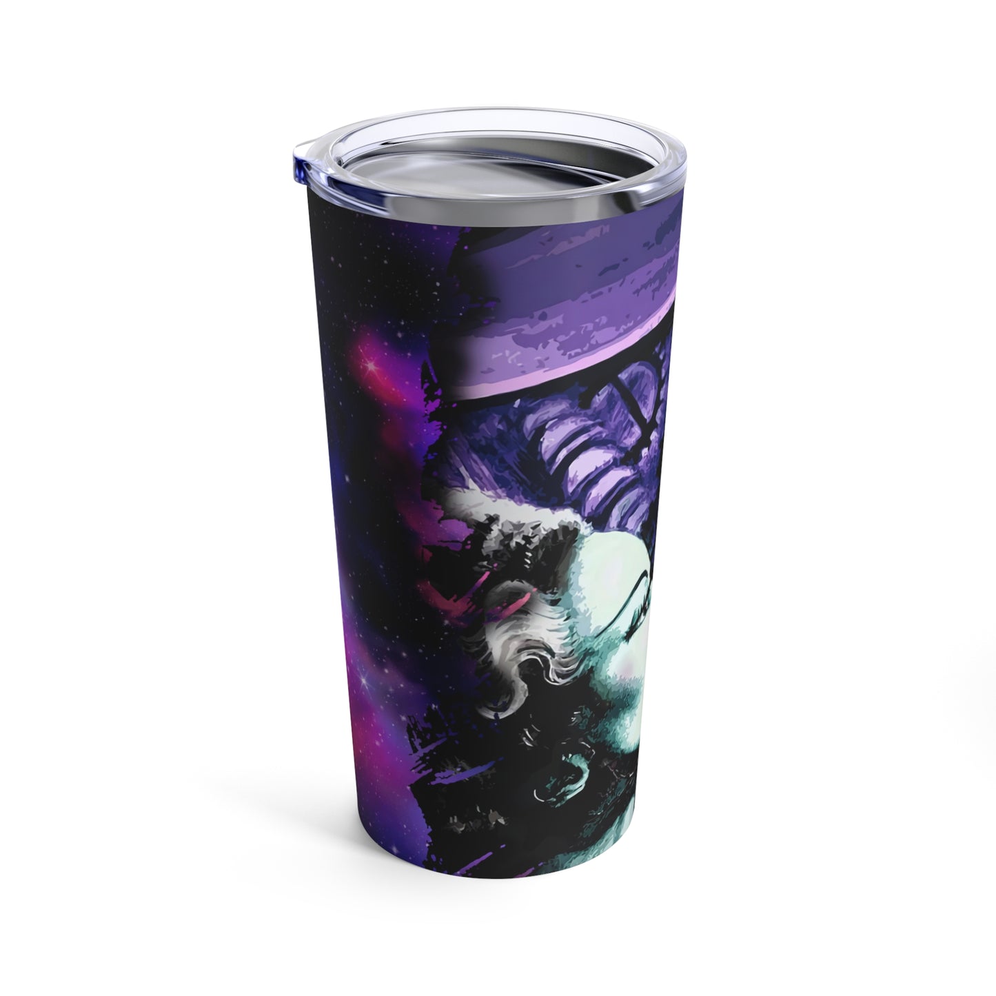 Frankenstein Skinny Steel Tumbler with Straw, 20oz