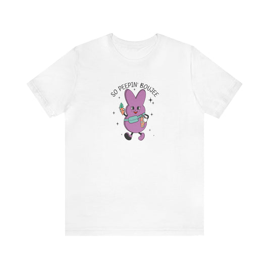 So Peepin’ Boujee Print Jersey Short Sleeve Tee