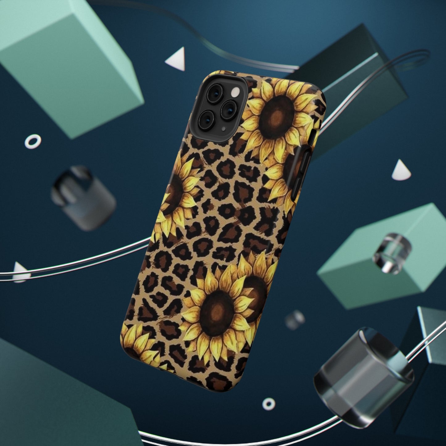 Sunflower Leopard Print Impact-Resistant Cases
