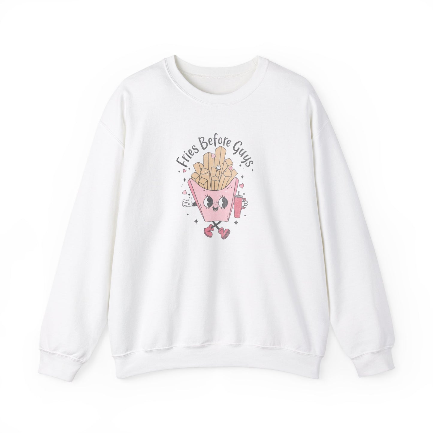 Fries Before Guys, Unisex Heavy Blend™ Crewneck Sweatshirt