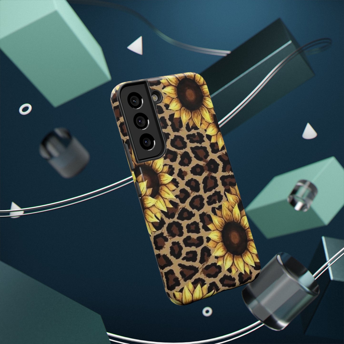 Sunflower Leopard Print Impact-Resistant Cases