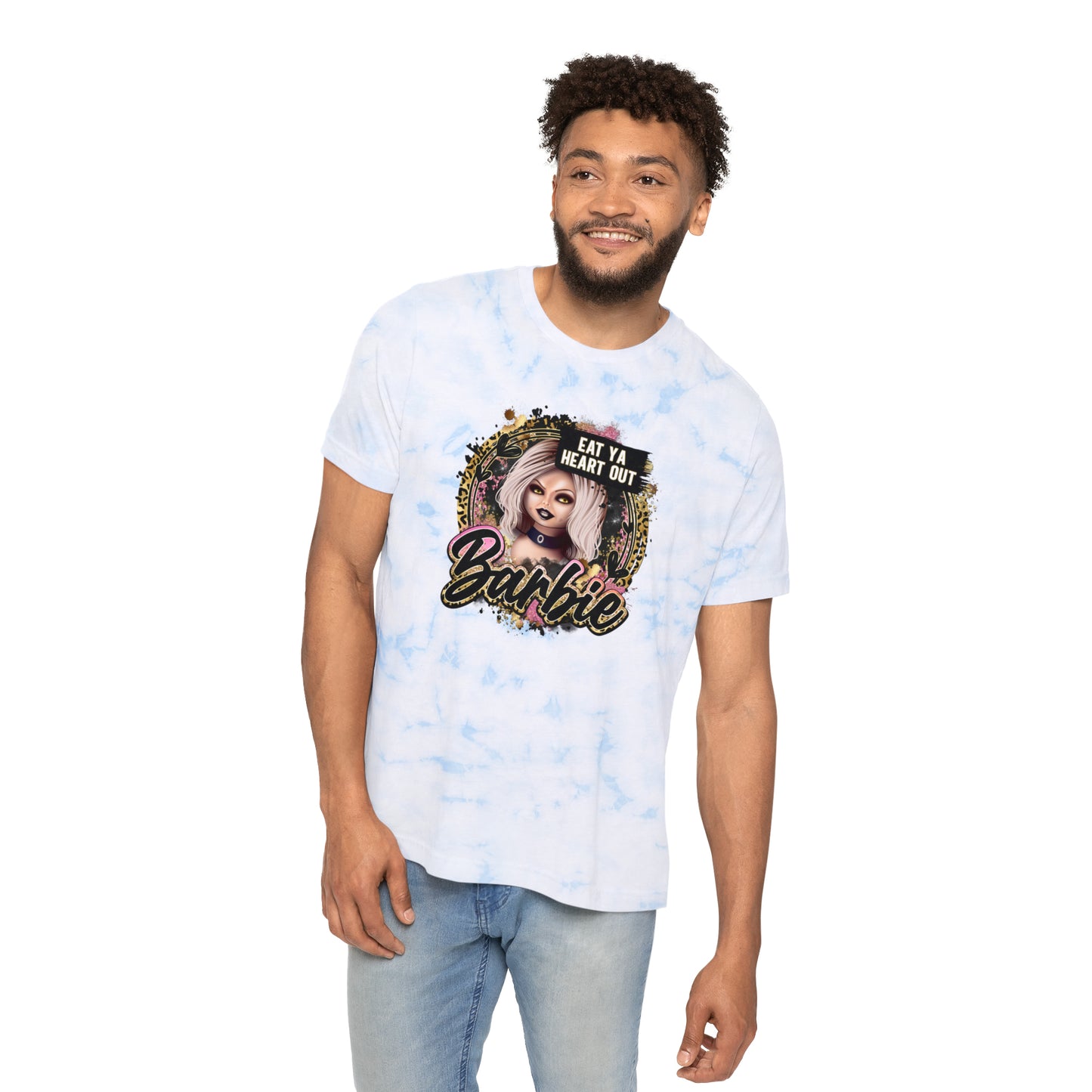 Eat Your Heart Out Barbie Unisex FWD Fashion Tie-Dyed T-Shirt