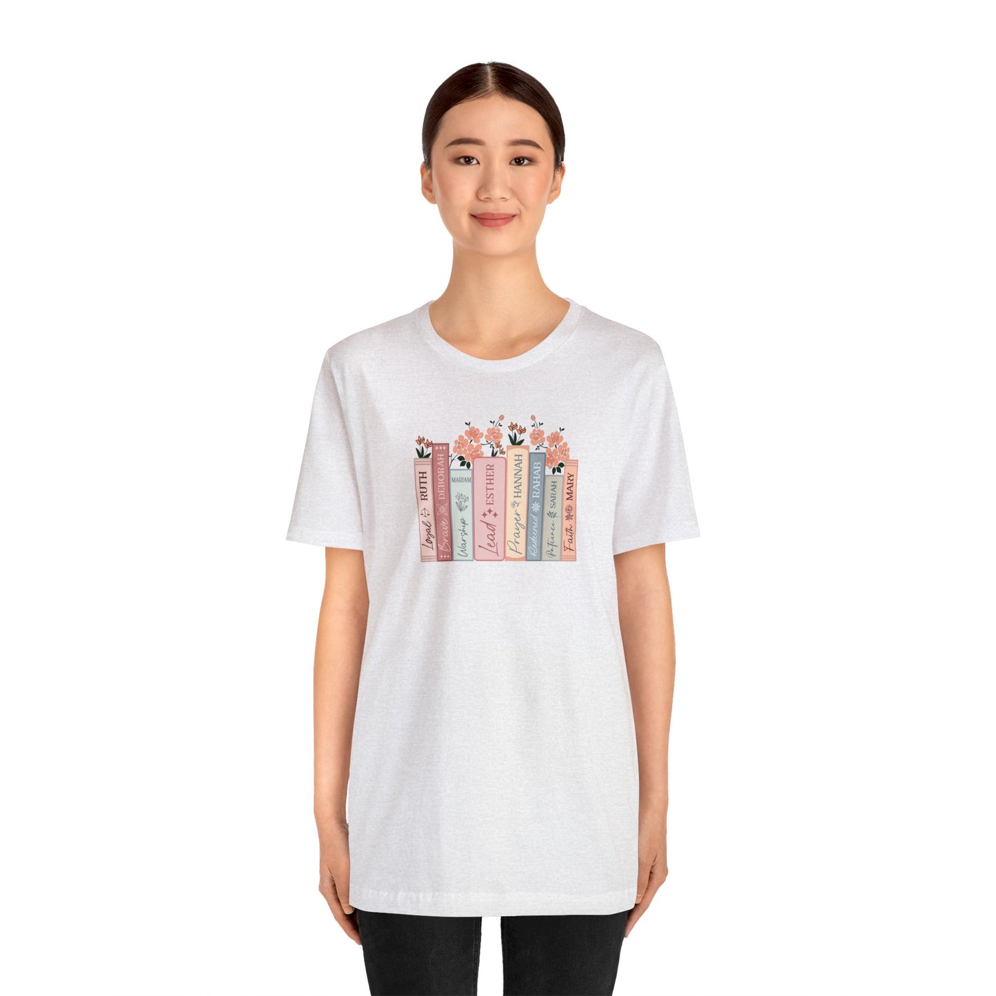 Women of the Bible Print Jersey Short Sleeve Tee