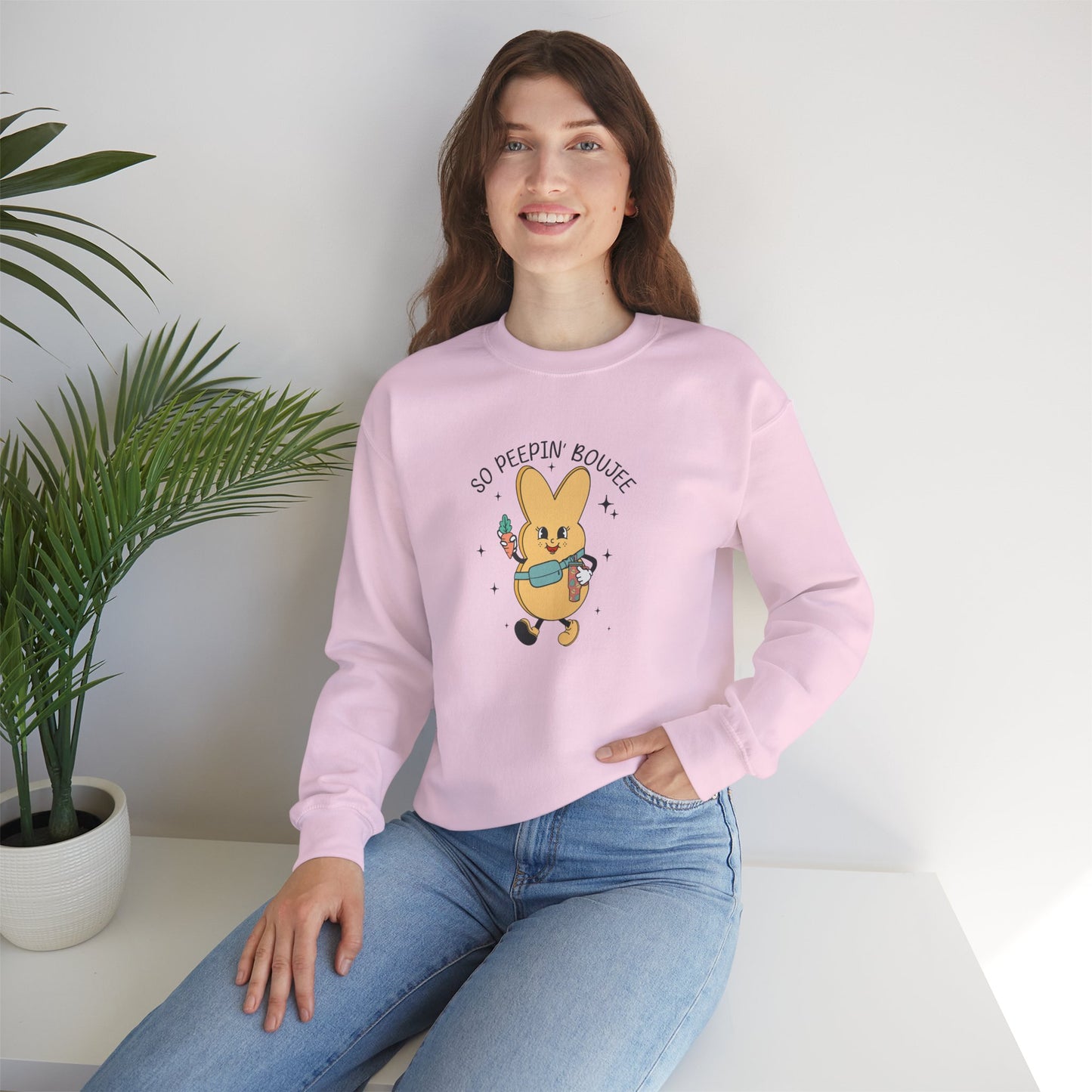 So Peein’ Boujee, Unisex Heavy Blend™ Crewneck Sweatshirt