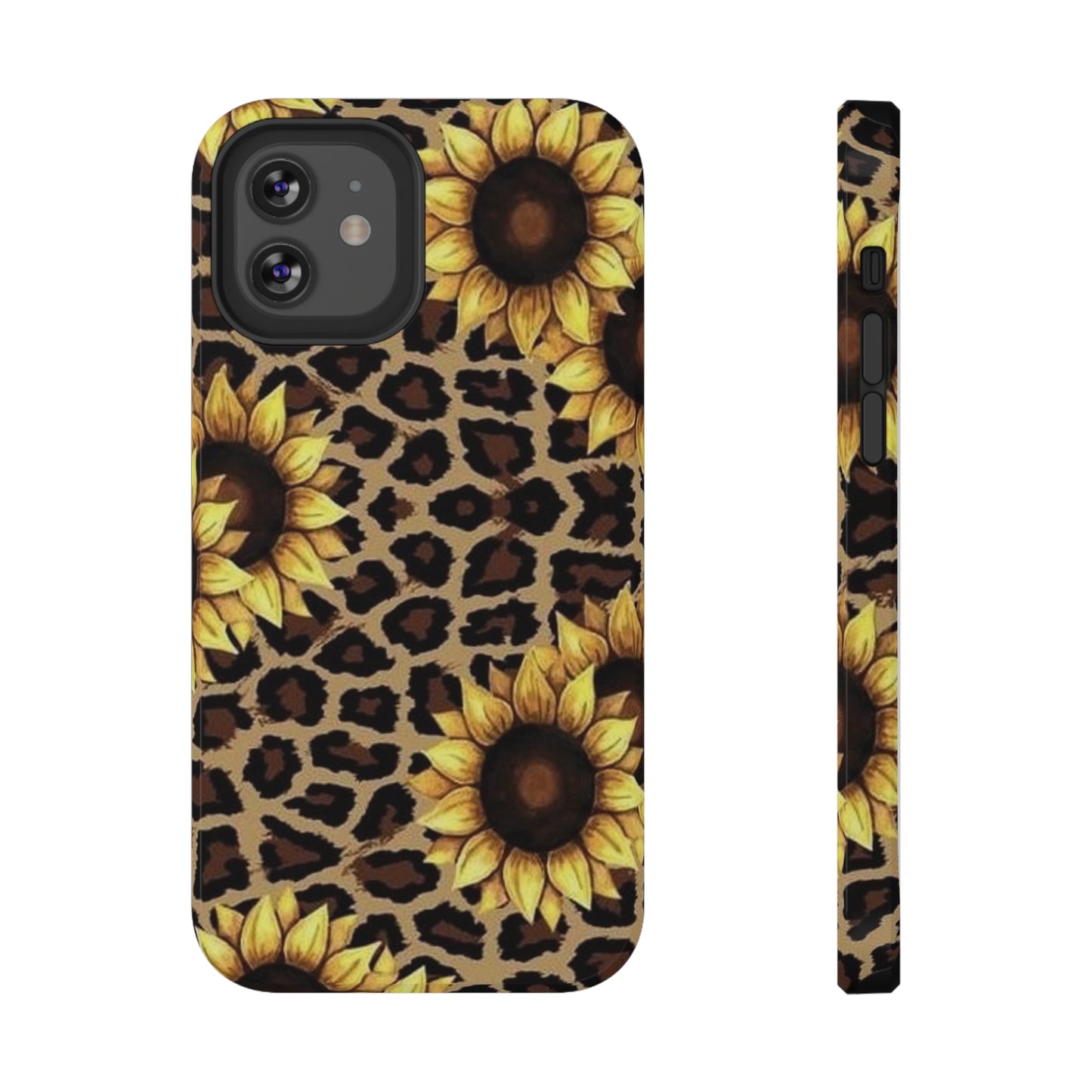 Sunflower Leopard Print Impact-Resistant Cases