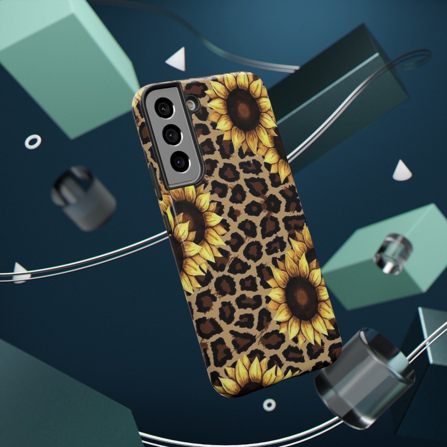 Sunflower Leopard Print Impact-Resistant Cases