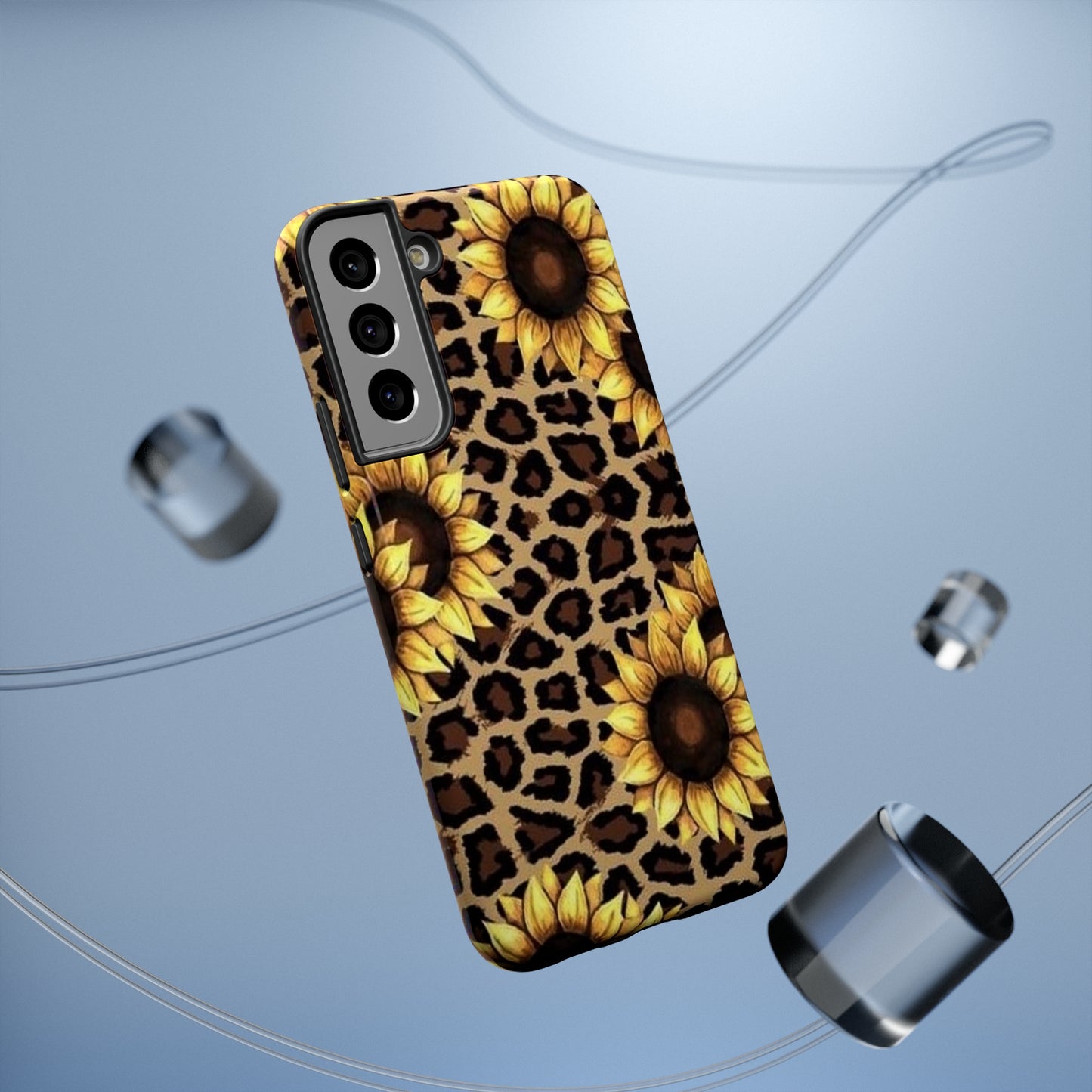 Sunflower Leopard Print Impact-Resistant Cases