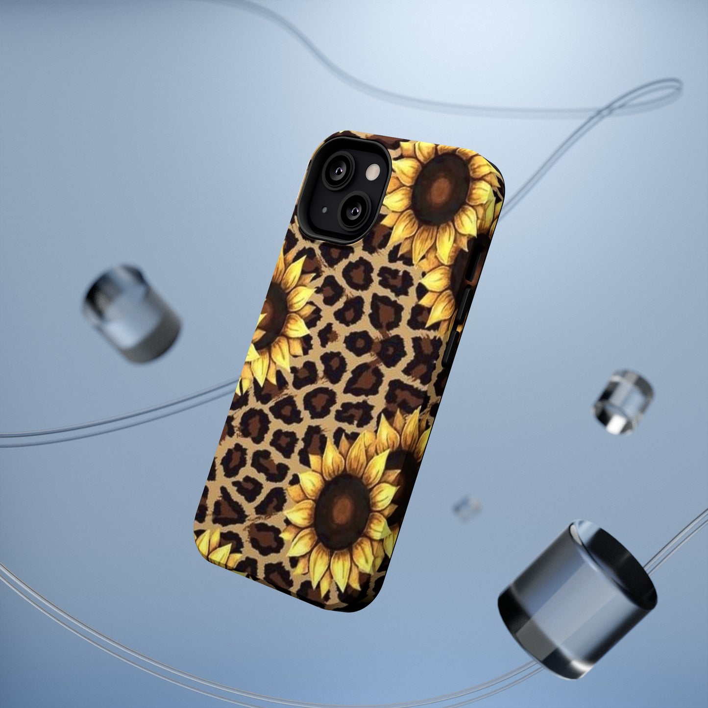 Sunflower Leopard Print Impact-Resistant Cases