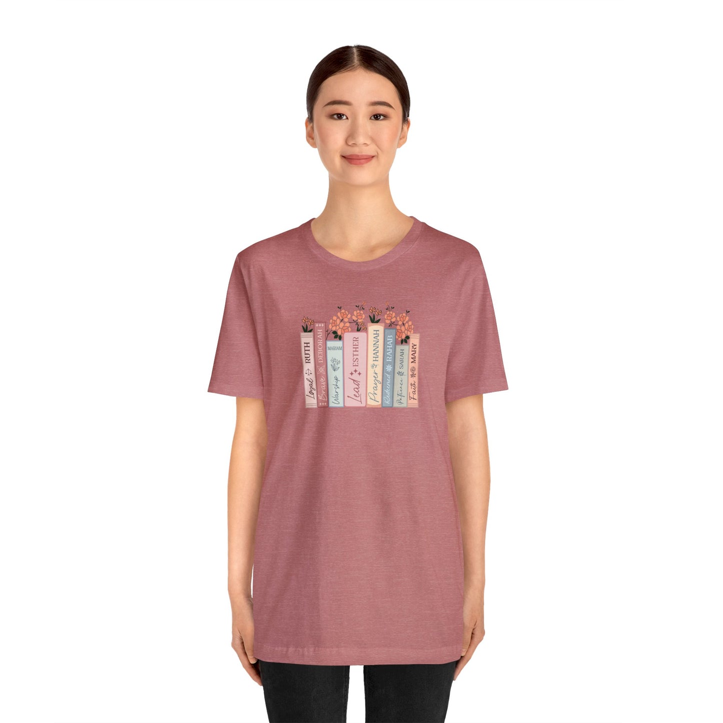 Women of the Bible Print Jersey Short Sleeve Tee